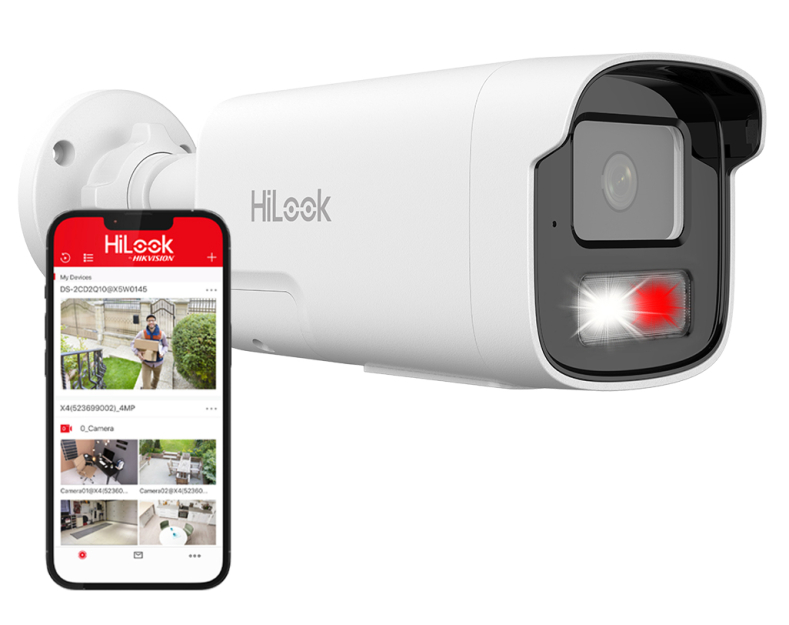 IPC-B480HA-LUF/SL - Kamera tubowa IP 8Mpx, 4mm, Smart Hybrid Light 50m, Live Guard - Hilook by Hikvision | 6942160442532