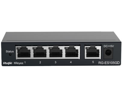 RG-ES105GD - Switch sieciowy 5x RJ45 10/100/1000Mbps, niezarządzalny - Reyee by Ruijie | RG-ES105GD