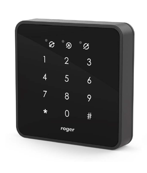 MCT82M-IO - Wewnętrzny czytnik zbliżeniowy MIFARE 13.56 MHz z klawiaturą RACS 5 - Roger | MCT82M-IO