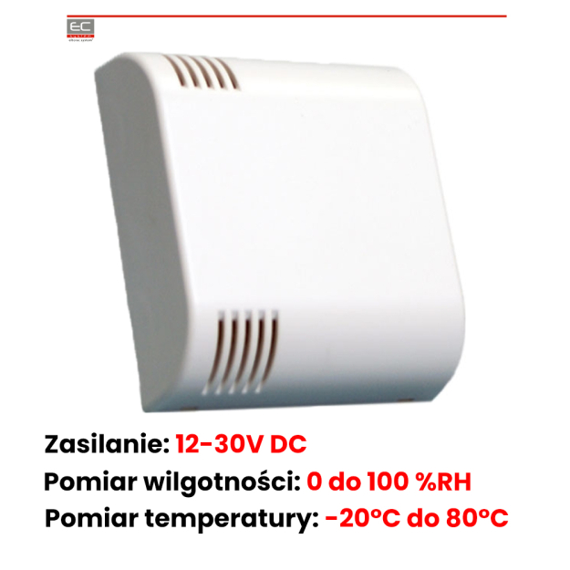 RHT-2 - Czujnik temperatur i wilgotności, przewodowy - ROPAM | RHT-2