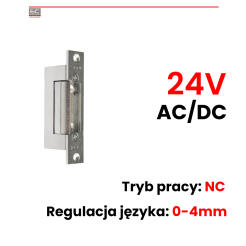 ES-S24AC/DC PROFI - Elektrozaczep symetryczny - SCOT | ES-S24AC/DC PROFI