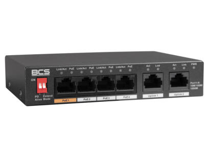 BCS-L-SP04G02G(2) - Switch gigabitowy 4+2, niezarządzalny, 60W - BCS Line | BCS-L-SP04G02G(2)
