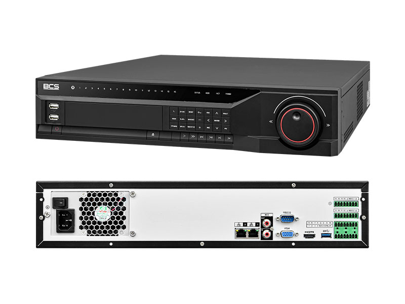 BCS-NVR3208-4KE-AI - Rejestrator IP, 32-kanałowy, 4K, H.265+, AI - BCS LINE | BCS-NVR3208-4KE-AI