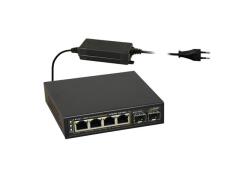 SFG64 - Switch PoE 4xPoE + 2xUplink 10/100/1000 Mbps, 120W - Pulsar | 5902135317099