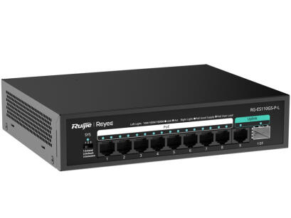 RG-ES110GS-P-L - Switch gigabitowy PoE 8+2, SFP, niezarządzalny, 120W - Reyee by Ruijie | RG-ES110GS-P-L