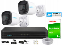 Zestaw Monitoringu IP UNIARCH 4Mpx 2 Kamery IPC-B124-APF28 | 5904035373731