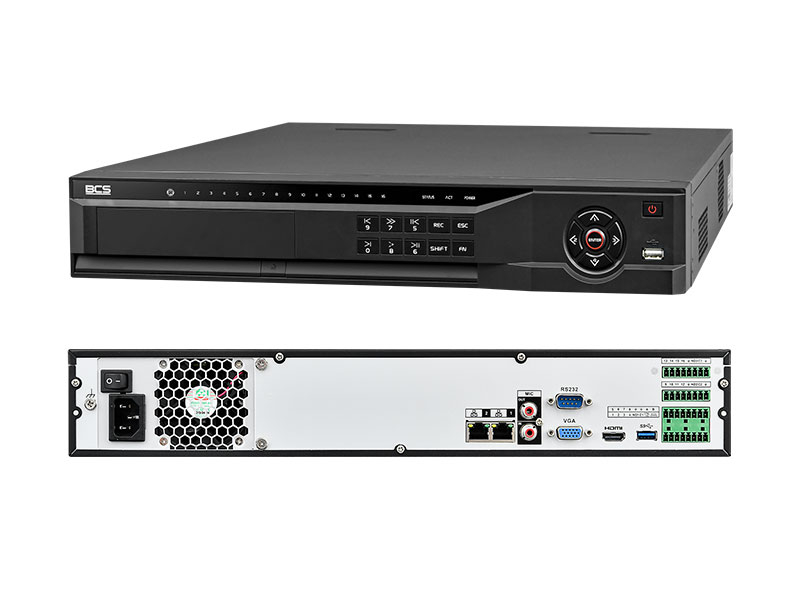 BCS-NVR3204-4KE-AI - Rejestrator IP, 32-kanałowy, 4K, H.265+, AI - BCS LINE | BCS-NVR3204-4KE-AI