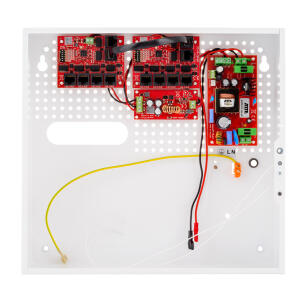 IPUPS‑9‑11‑F - Zestaw buforowy do 9 kamer IP, switch PoE z zasilaczem w obudowie, Long Range - ATTE | 5902143690450