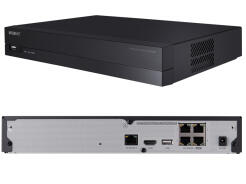 QRN-430S - Rejestrator 4-kanałowy IP, do 8Mpx, 1xHDD, H.265, PoE, Wisenet Q - Hanwha Techwin | QRN-430S
