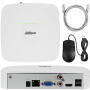 Zestaw do Monitoringu IP 8Mpx, 4 Kamery IPC-HFW1839TC-A-IL, Dual Light, PoE - DAHUA