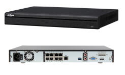 NVR4208-8P-4KS2/L - Rejestrator 8 kanałowy PoE,  8Mpix, 4K, IP, 2xHDD, H.265, Onvif - DAHUA | NVR4208-8P-4KS2/L