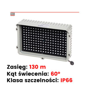 3N-130/60S - Reflektor podczerwieni, zewnetrzny, zasięg 130m, IP66