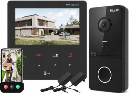 VI-K46P - Wideodomofon IP, Monitor 4,3" TFT, Kamera 2MP, PoE, WiFi - HiLook by Hikvision | 6942160451923