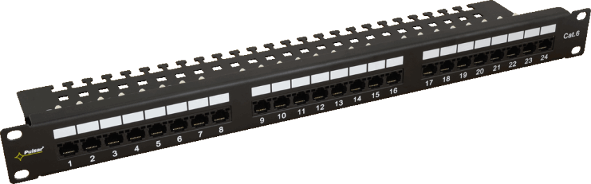 RP-U24V6 - Patch Panel 24 porty / UTP / Cat6 - Pulsar | 5902135305898