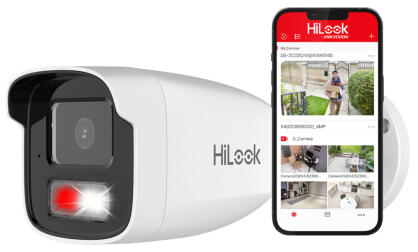 IPC-B480HA-LU - Kamera tubowa IP 8Mpx, 4mm, Smart Hybrid Light 50m, MD 2.0 - HiLook by Hikvision | IPC-B480HA-LU
