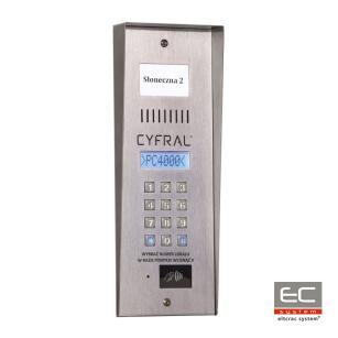 PC-4000RE - Panel zewnętrzny z wbudowaną elektroniką sterującą CC-4000 - CYFRAL | PC-4000RE