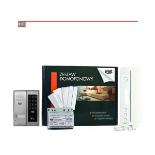 5025/401-ZK-RF - Zestaw domofonowy jednorodzinny (analogowy), RFID, panel MIWUS, unifon SIGO - MIWI-URMET | 5025/401-ZK-RF