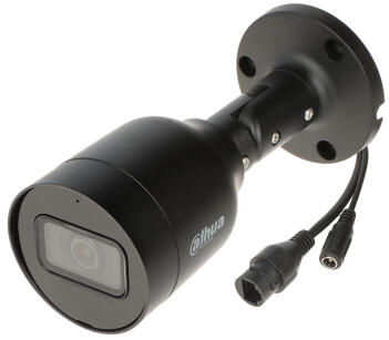 IPC-HFW1530S-0280B-S6-BLACK - Kamera tubowa IP, 5Mpx, 2.8mm, IR30m, PoE - DAHUA | 6923172539892