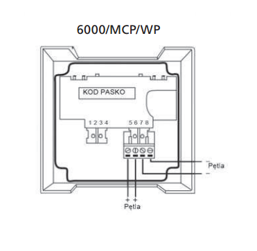 Schemat podłączenia 6000/MCP/WP - D+H