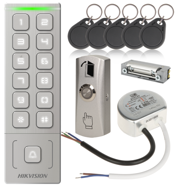 DS-K1T809MX KD3 KIT - Zestaw kontroli dostępu, szyfrator, czytnik Mifare - Hikvision | DS-K1T809MX KD3 KIT