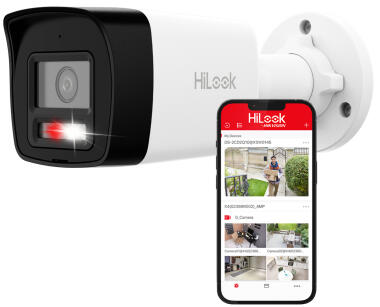 IPC-B140HA-LUC - Kamera tubowa IP 4MPx, 2.8mm, Smart Hybrid Light, Mikrofon, PoE - HiLook by Hikvision | 6942160461960