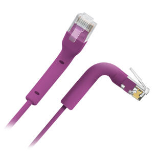 UTP6A-FLEX-150P - Patchcord Kat.6A, U/UTP, RJ45-RJ45, 1,5m, TPE, Fioletowy - SAFIRE | UTP6A-FLEX-150P