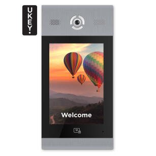 AA-14FB SILVER - Panel bramowy IP, 10" LCD, UKEY, SIP 2.0 - BasIP | 5060514912867