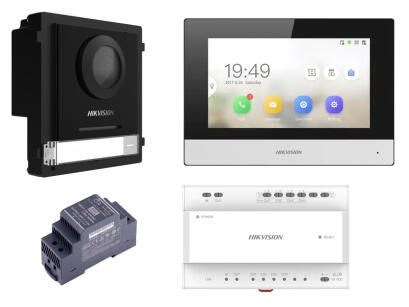 DS-KIS702Y - Zestaw wideodomofonowy IP, 2-żyłowy - Hikvision | 6931847111113