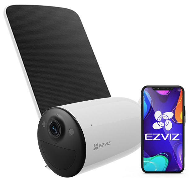 CB3 - Kamera bezprzewodowa WiFi, 3Mpx, Mikrofon, Akumulator 5200Ah, Panel solarny - EZVIZ | CB3 2K