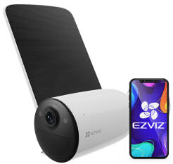CB3 - Kamera bezprzewodowa WiFi, 3Mpx, Mikrofon, Akumulator 5200Ah, Panel solarny - EZVIZ | CB3 2K
