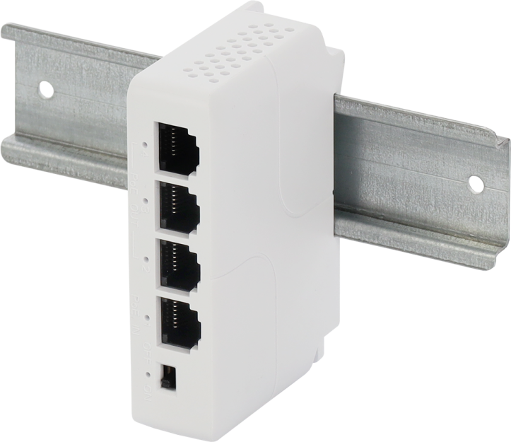 EXT-POE3DIN - Extender PoE na 4 porty - Pulsar | EXT-POE3DIN