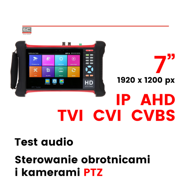 CS-H8-70H - Wielofunkcyjny tester kamer CCTV z 7
