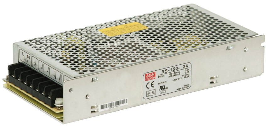 RS-150-24 - Zasilacz do zabudowy 24V 6.5A 156W MeanWell | RS-150-24