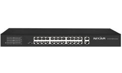 NX-S5800P-24F2G - Switch PoE 24 + 2, Uplink 1000Mbps, 400W - NIXAR | 5904035373199