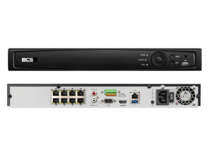BCS-V-NVR0802-4KE-8P - Rejestrator IP 8-kanałowy do 8Mpx, H.265, PoE - BCS View | BCS-V-NVR0802-4KE-8P