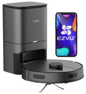 RE4 Plus Black - Inteligentny robot sprzątający / mopujący z bazą do samoczyszczania - EZVIZ | RE4 Plus Black
