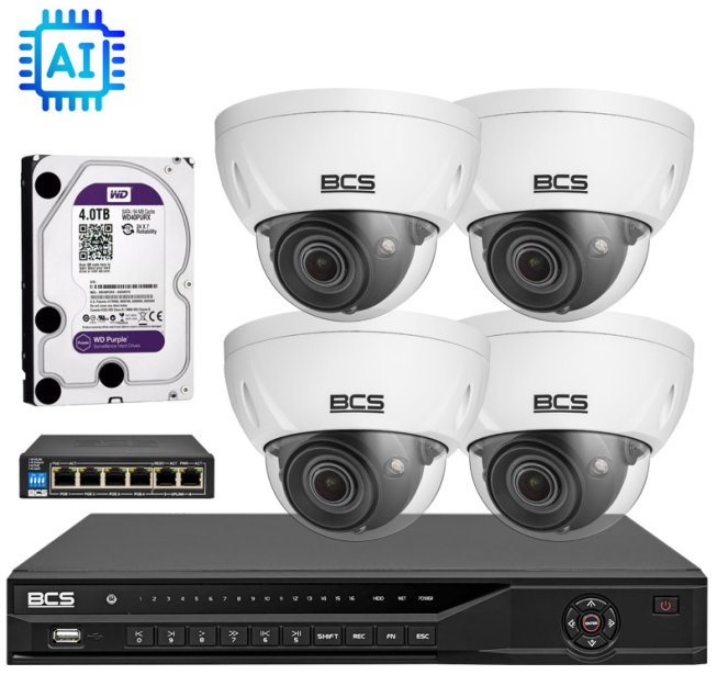 System do pomiaru liczby osób w obiekcie, 4-wejściowy, AI - BCS | System BCS AI 4