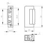 R5-12.10 - 12V - Elektrozaczep do profili aluminiowych - Elektra Plus