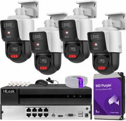 Zestaw do Monitoringu IP 2x 4Mpx, 4 Kamery TandemVu PTZ-D4-PRO, Smart Hybrid Light, PoE - HiLook by Hikvision | PTZ-D4-PRO(x4) POE KIT