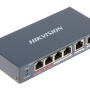 DS-3E0106HP-E - Switch PoE 4+2, 60W, HiPoE - Hikvision | 6954273693343