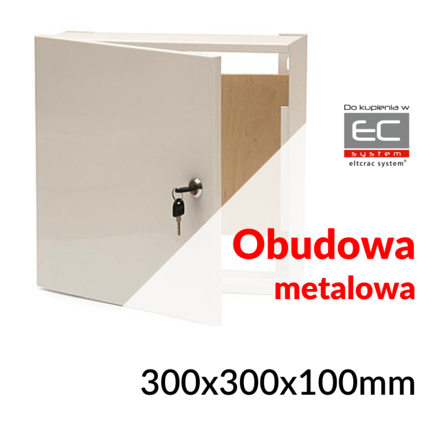 TPR-3 - Obudowa metalowa 300x300x100mm | R90556