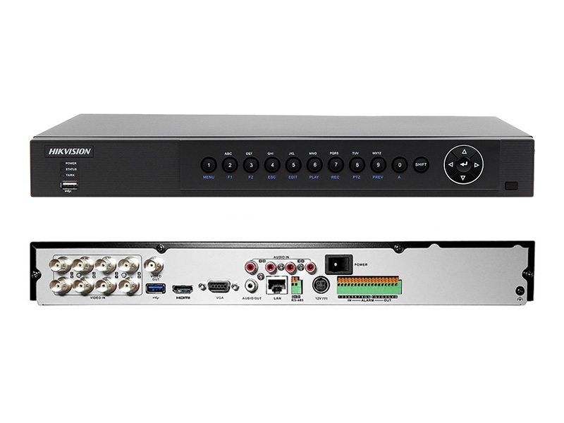 DS-7208HUHI-F2/N - Rejestrator 8-kanałowy 3.0 Mpix HD-TVI / AHD / ANALOG / IP - HIKVISION | DS-7208HUHI-F2/N
