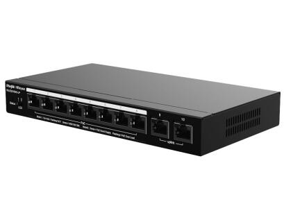 RG-ES210GC-LP - Switch PoE 8+2 10/100/1000Mbps, zarządzalny, 70W - Reyee by Ruijie | RG-ES210GC-LP