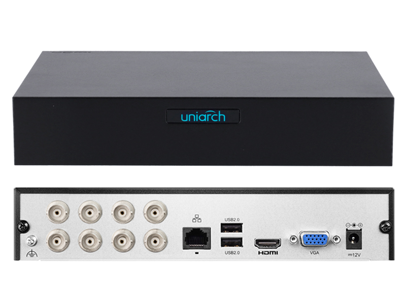 XVR-108F - Rejestrator 5w1, 8-kanałowy, do 2Mpx, 1x HDD - Uniarch By Uniview | XVR-108F