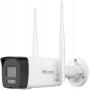 WIFIKIT-BT4-4CH + 1x WIFICAM-T4 - Zestaw do monitoringu WiFi EasyLink, 1x Kamera tubowa 4Mpx + 2x Kamera obrotowa 4Mpx, Rejestrator NVS - HiLook by Hikvision