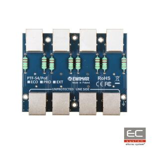 PTF-54-ECO/PoE - 4-kanałowy moduł ogranicznika przepięć sieci LAN - EWIMAR | PTF-54-ECO/PoE