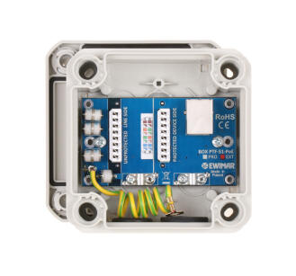 BOX-1-PTF-51-EXT/PoE - Zewnętrzne zabezpieczenie przeciwprzepięciowe IP z funkcją PoE (EXTREME) - EWIMAR | 5904041751516
