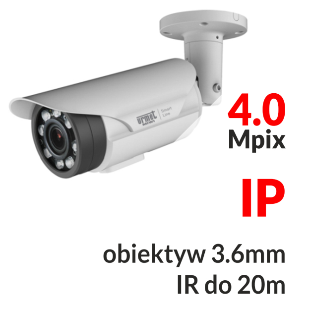 SL556NW/DO-P - Kamera tubowa 4.0 Mpix IP 3.6mm IR 20m - Miwi Urmet