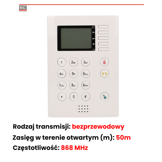 OR-AB-MH-3005C - Klawiatura cyfrowa bezprzewodowa do alarmu MH - ORNO | OR-AB-MH-3005C