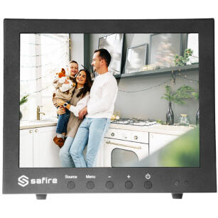 SF-MNT10BNC-XGA - Monitor przemysłowy, LED 10", HDMI, VGA, BNC, Audio - Safire | SF-MNT10BNC-XGA